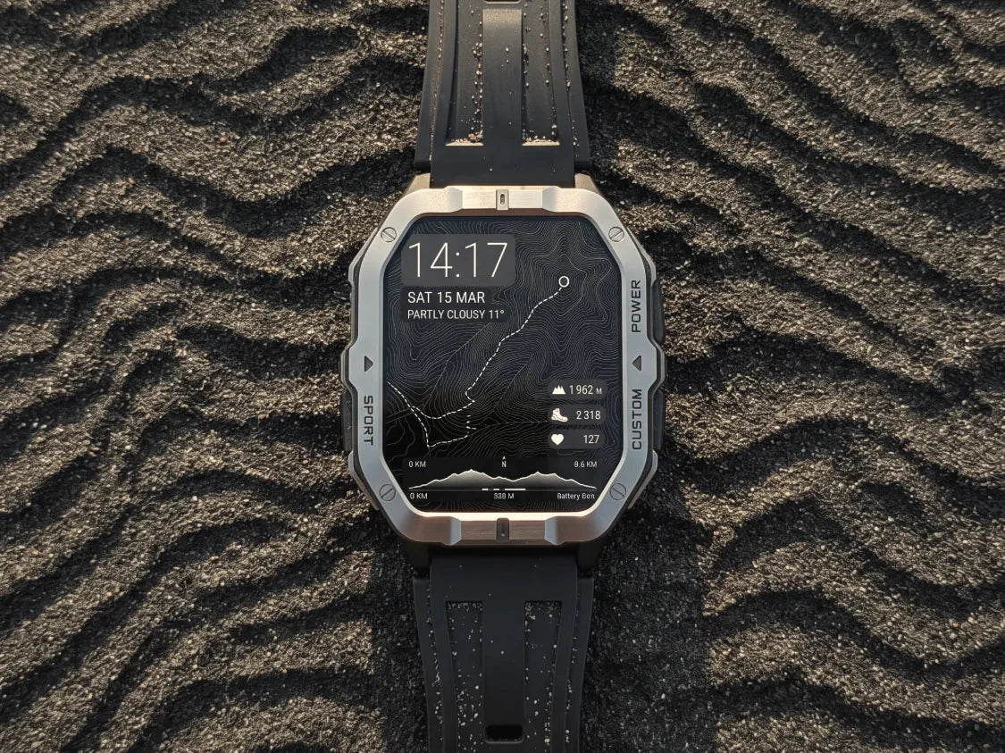 Black sand after a morning swim