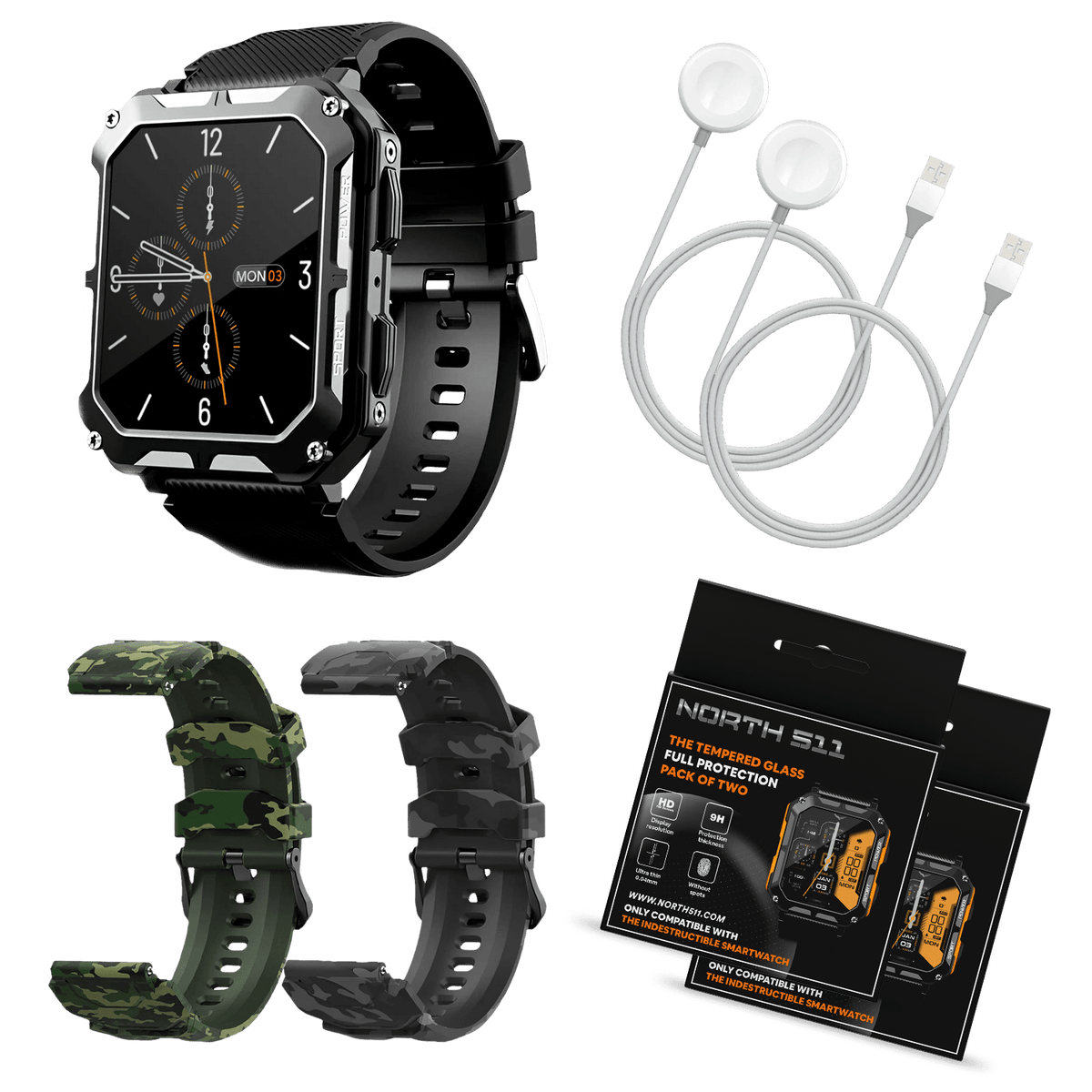 INDESTRUCTIBLE SMARTWATCH ULTIMATE BUNDLE - North511